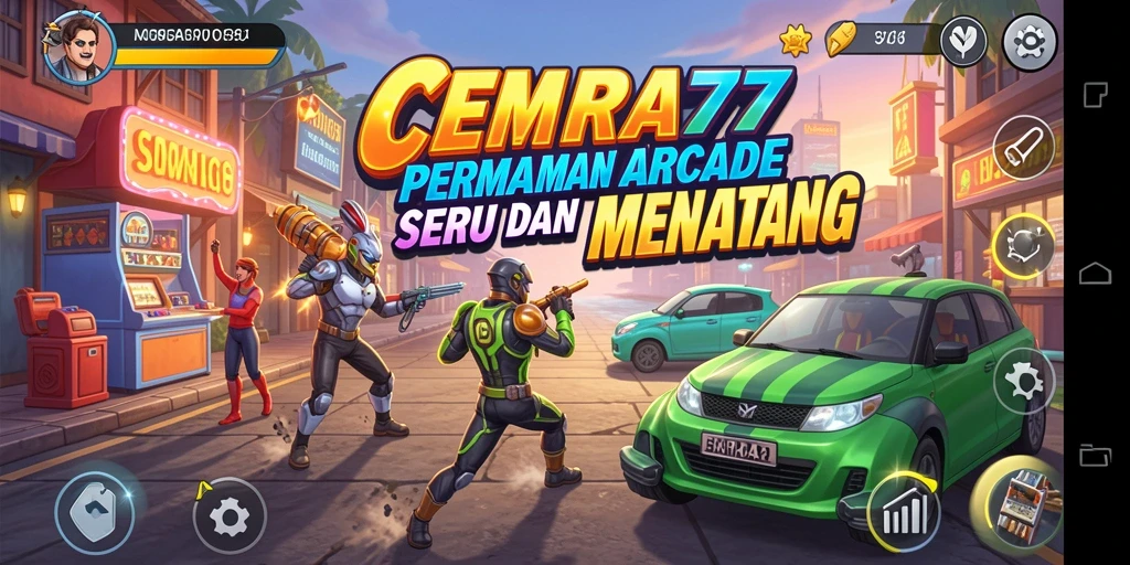 Tampilan gameplay CEMARA77 dengan level yang penuh tantangan.