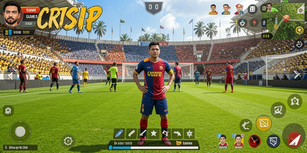 Screenshot CR7SIP menunjukkan gameplay seru dan penuh warna.
