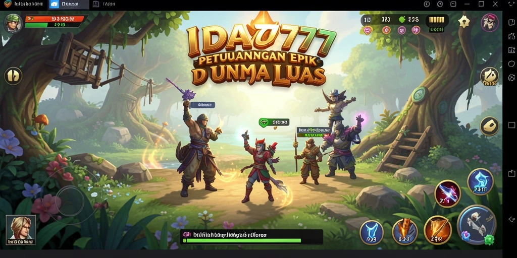 Tampilan gameplay menakjubkan dari IDA777 yang menampilkan aksi petualangan.