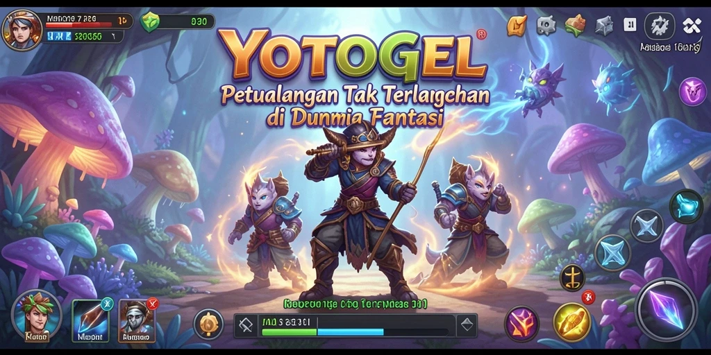 Tampilan gameplay YOTOGEL di dunia petualangan yang menakjubkan.